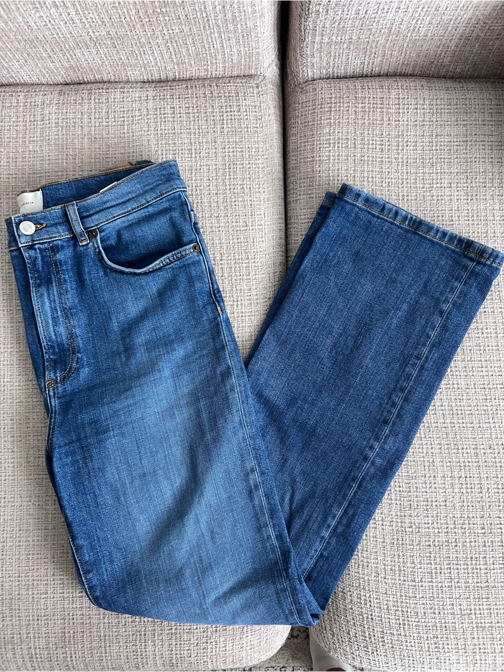 Jeanerica  Straight Leg Jeans in Medium Blue